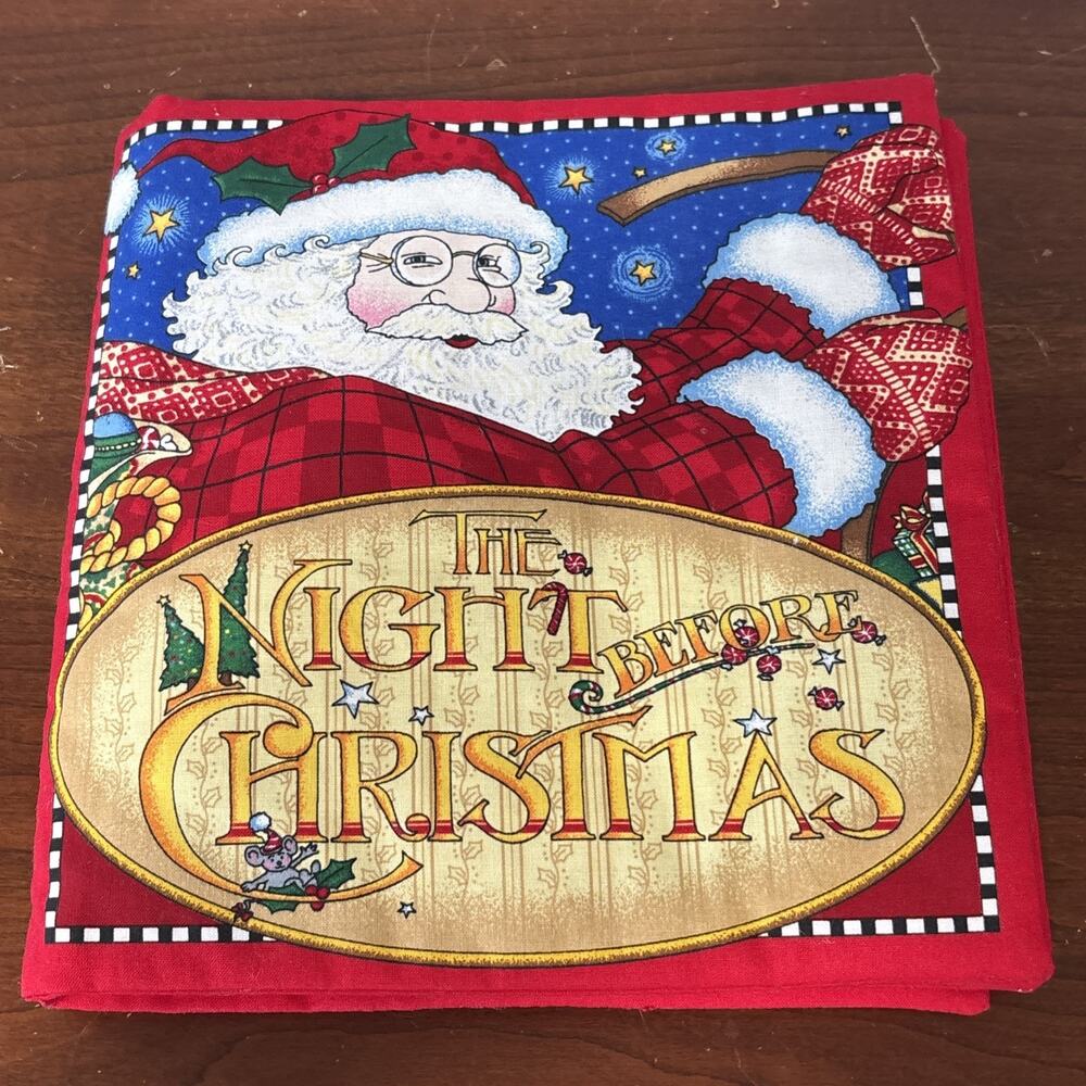 Mary Engelbreit Cut & Sew The Night Before Christmas Fabric Baby Soft Book